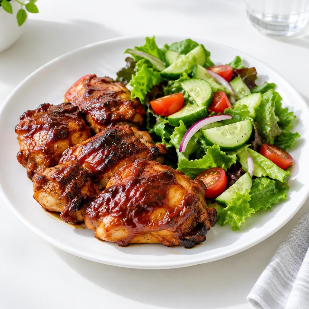 Barbecue Chicken & Side Salad